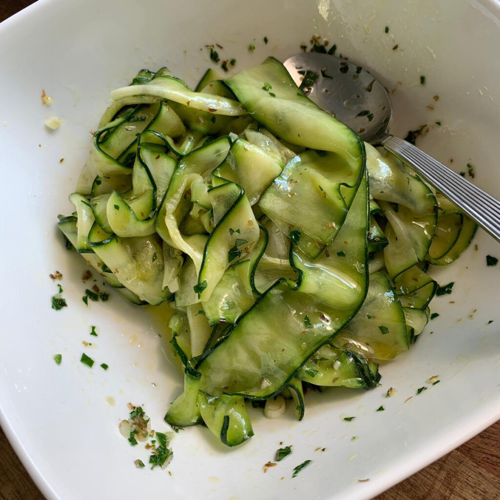 Zucchini al Salmoriglio